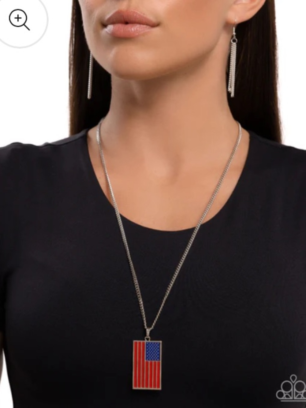 🇺🇸❤️🤍💙❗️ “PATRIOTIC PENDANT” RED, WHITE, BLUE FLAG NECKLACE ~ PAPARAZZI❗️🇺🇸 - Picture 2 of 6